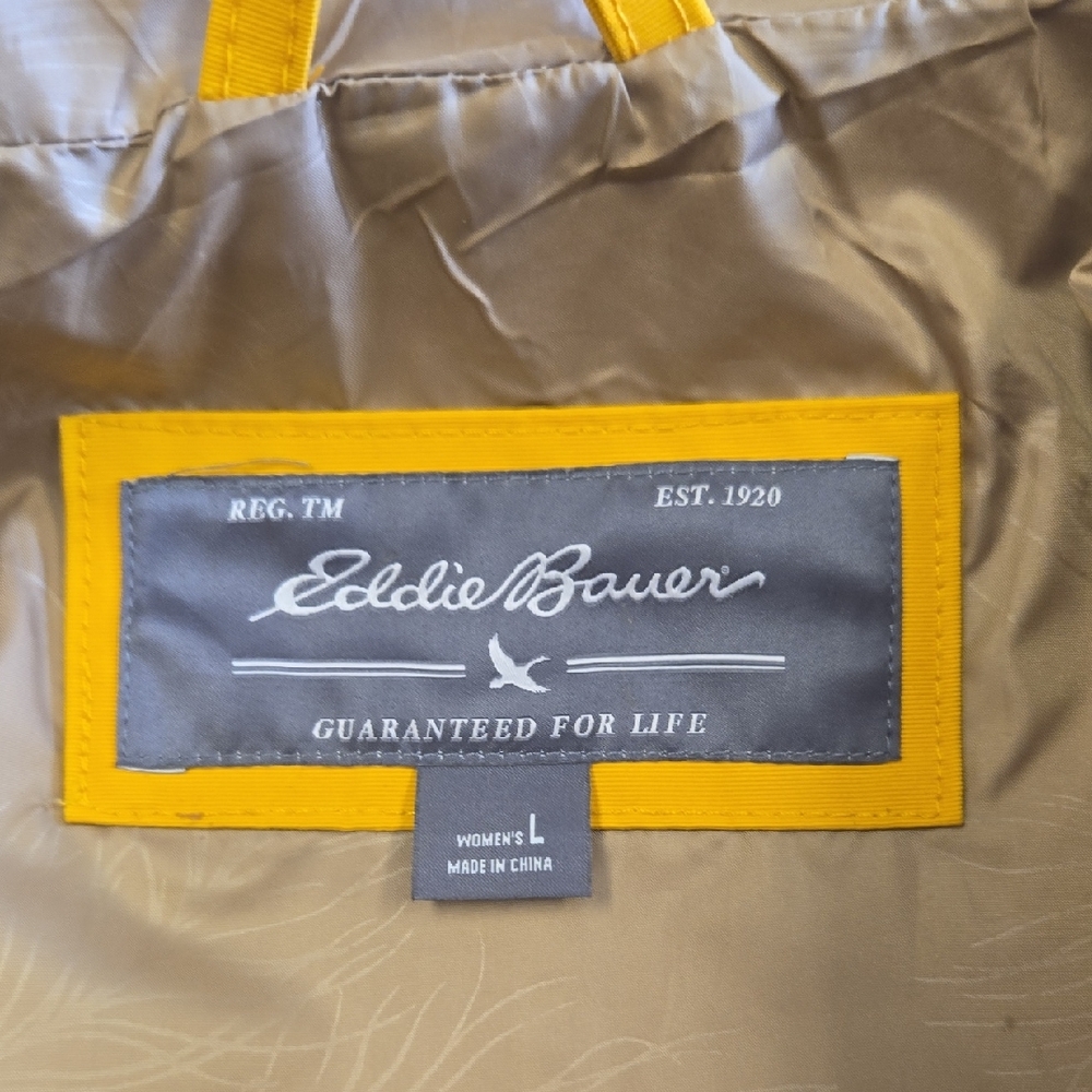 Eddie Bauer Yellow Utility Jacket with Drawstring Waist - Picture 5 of 8